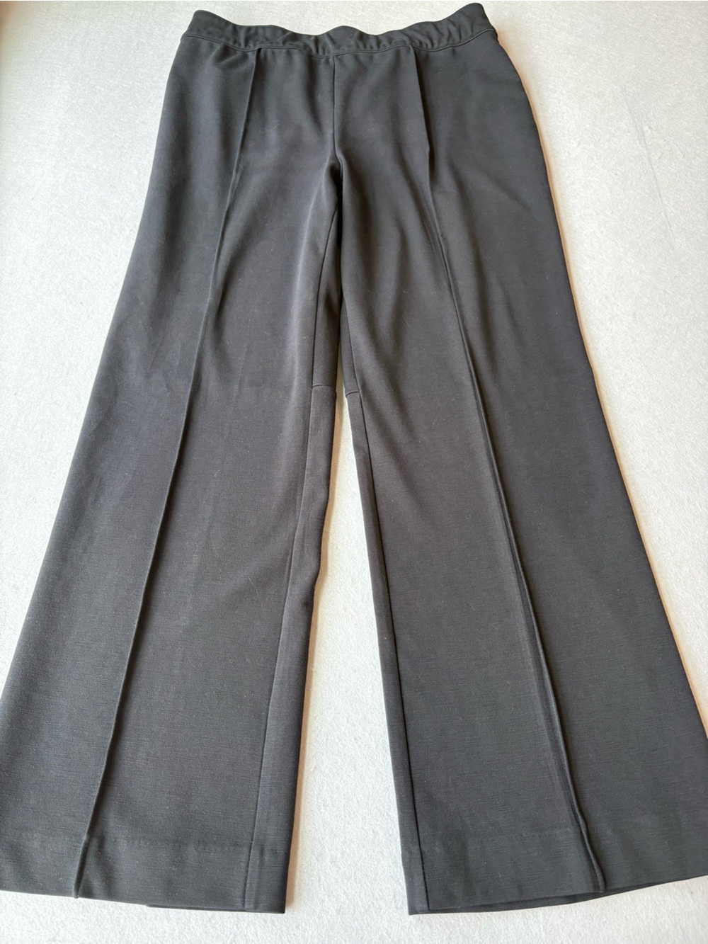 summersalt Icon Ponte Pintuck Trouser Black Pants Sz 12 ankle cropped